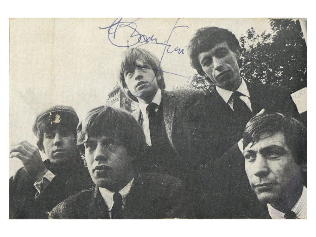 The Rolling Stones Signed 1963 Decca Records promotional card