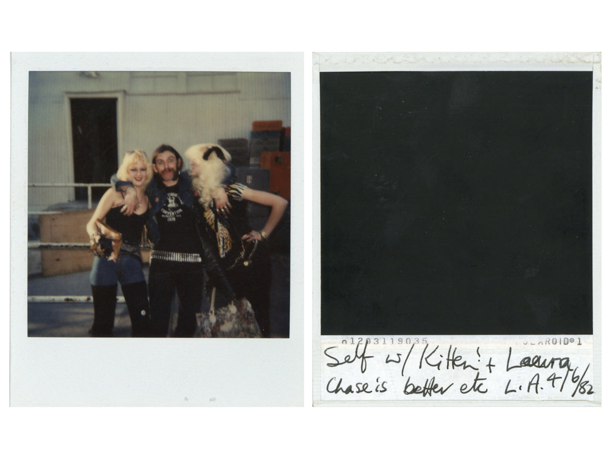 Lemmy Kilmister hand annotated polaroid 1982