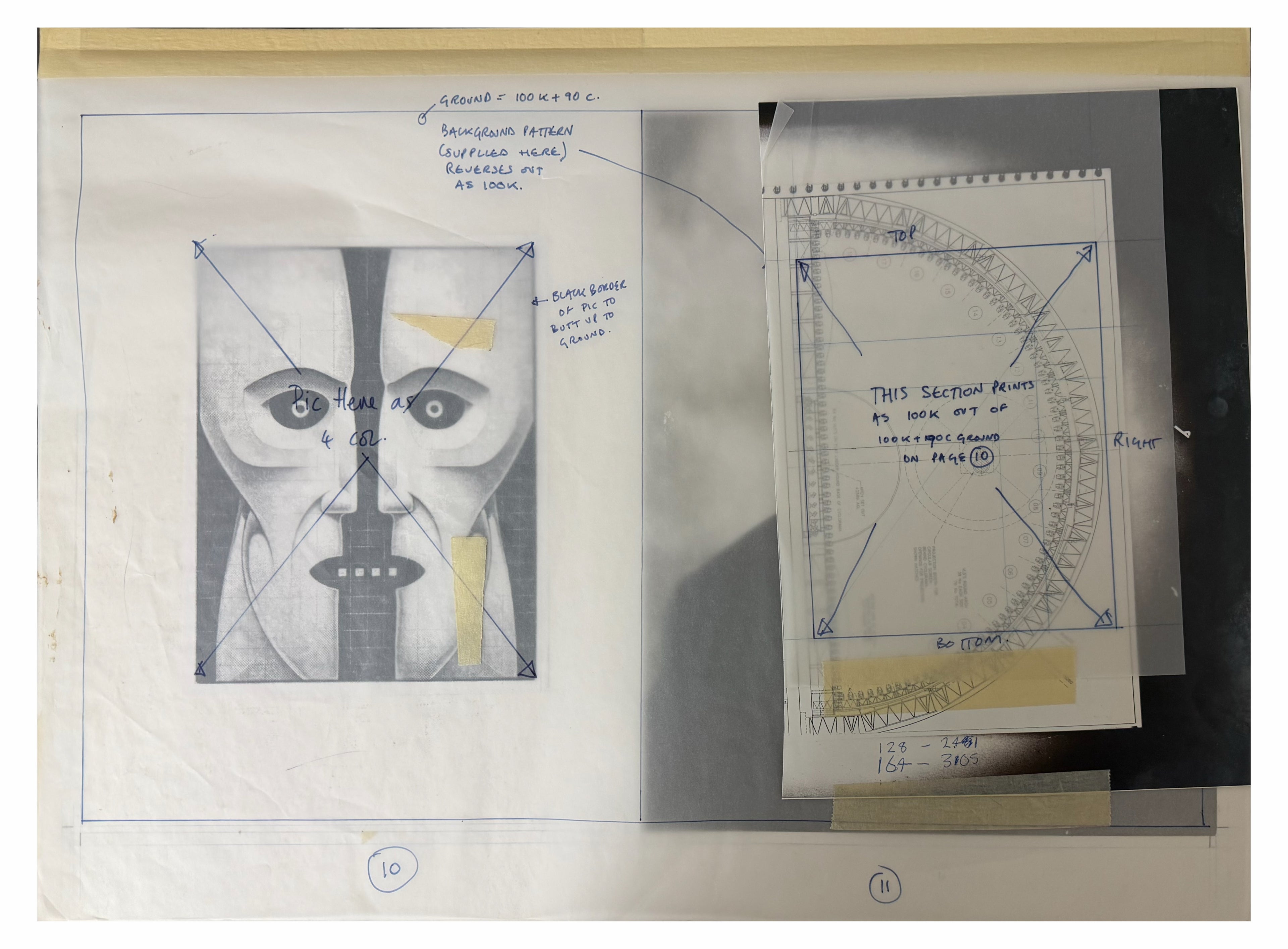 Pink Floyd The Division Bell Programme Proofs 1994