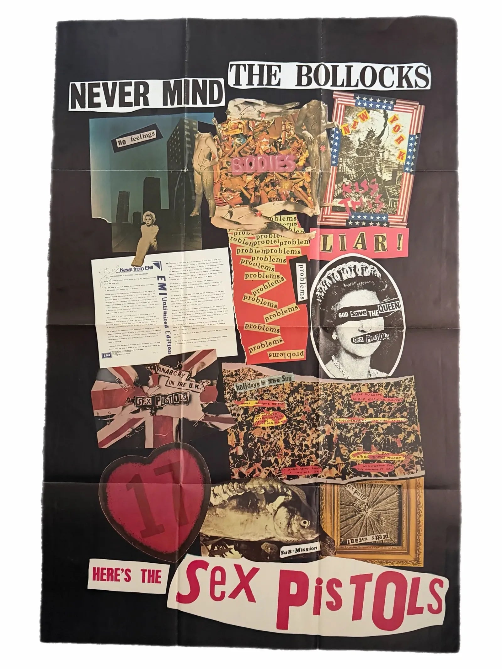 Never Mind The Bollocks Here’s The Sex Pistols Promotional Poster 1977
