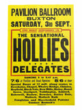 The Hollies Pavilion Buxton Ballroom Concert Poster 1965