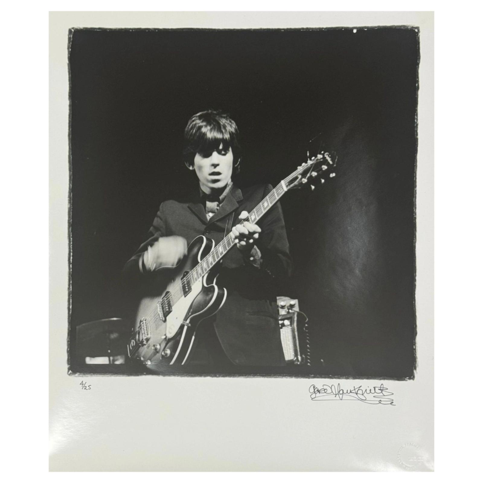 Gered Mankowitz Signed Keith Richards Print