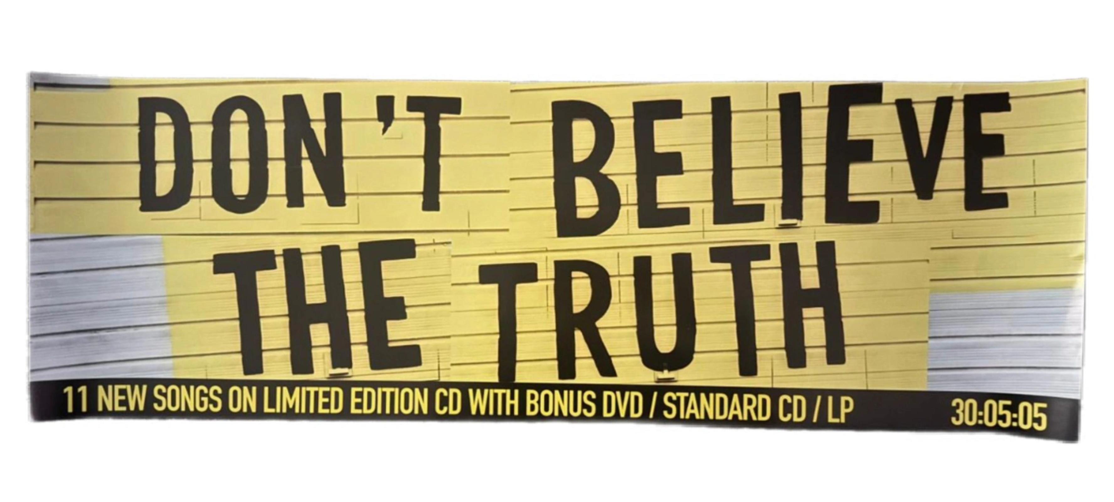 Oasis “Don’t Believe the Truth” promotional Banner