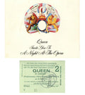 Queen Tour Programme and Ticket Stub 1975
