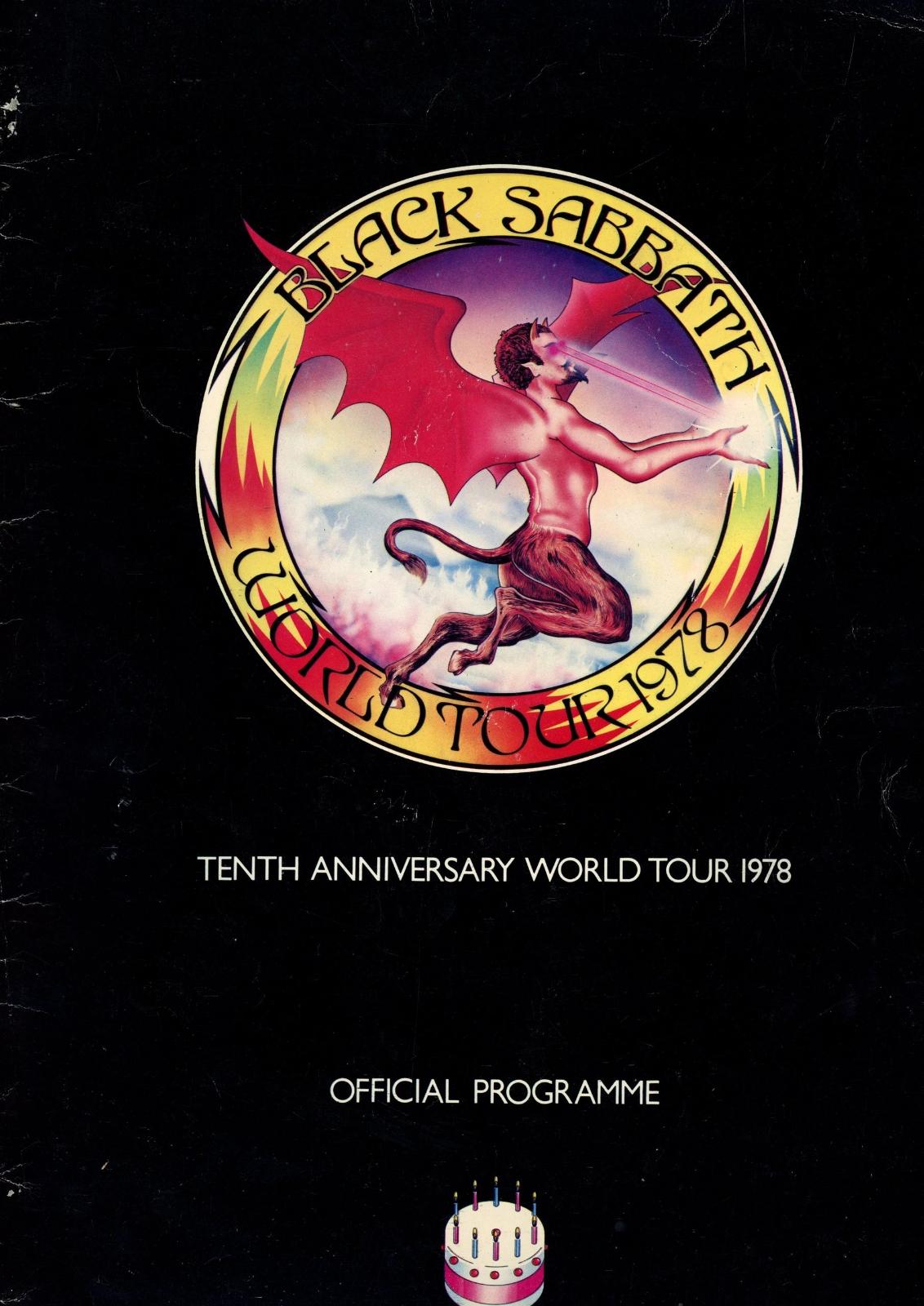 Black Sabbath signed 1978 world tour programme
