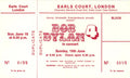 Bob Dylan Earls Court Ticket 1978
