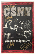 Signed Crosby, Stills, Nash & Young (CSNY) "Freedom of Speech '06" tour poster