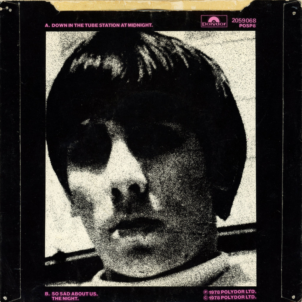 The Jam Signed "Down in the Tube Station at Midnight" 7” single 1978