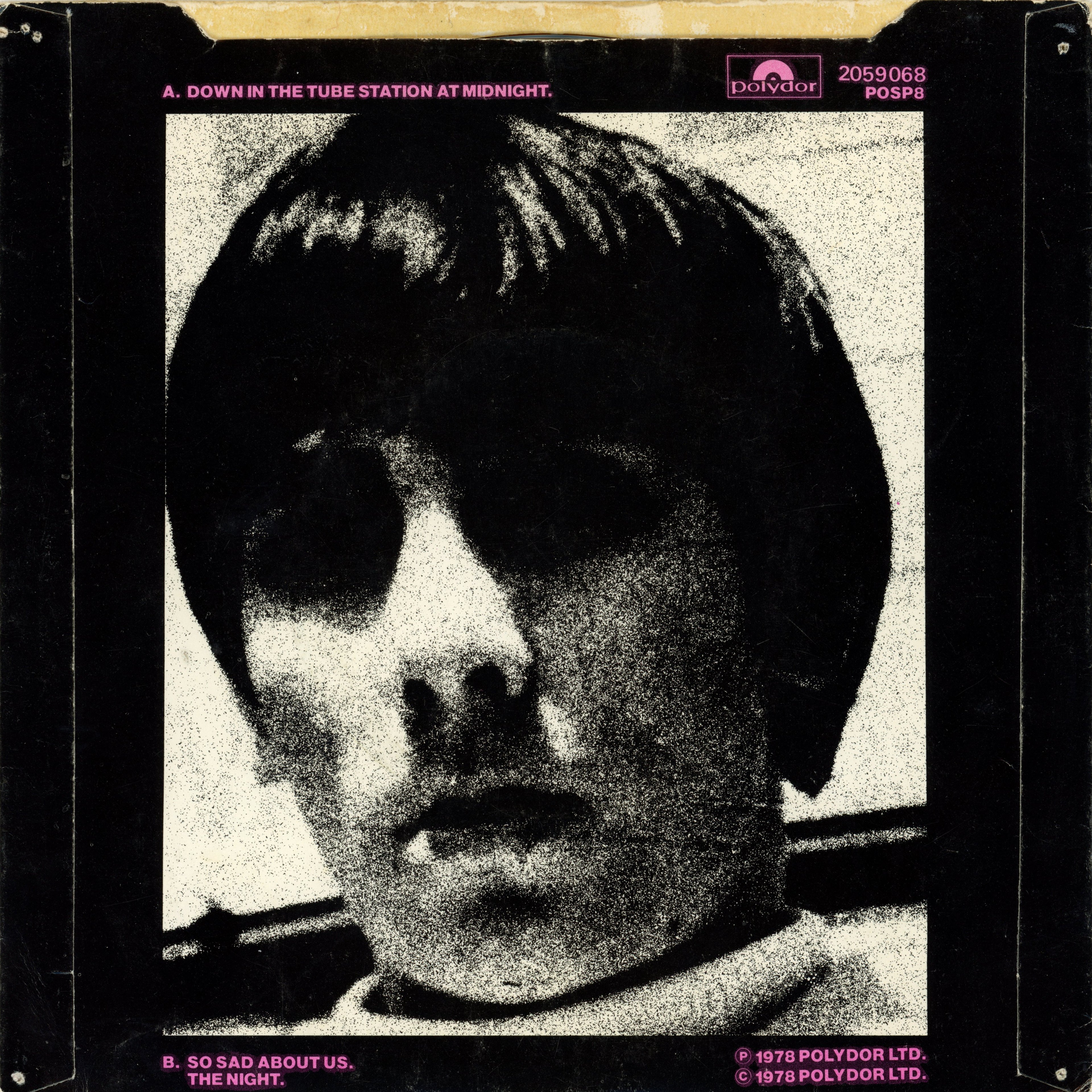 The Jam Signed "Down in the Tube Station at Midnight" 7” single 1978