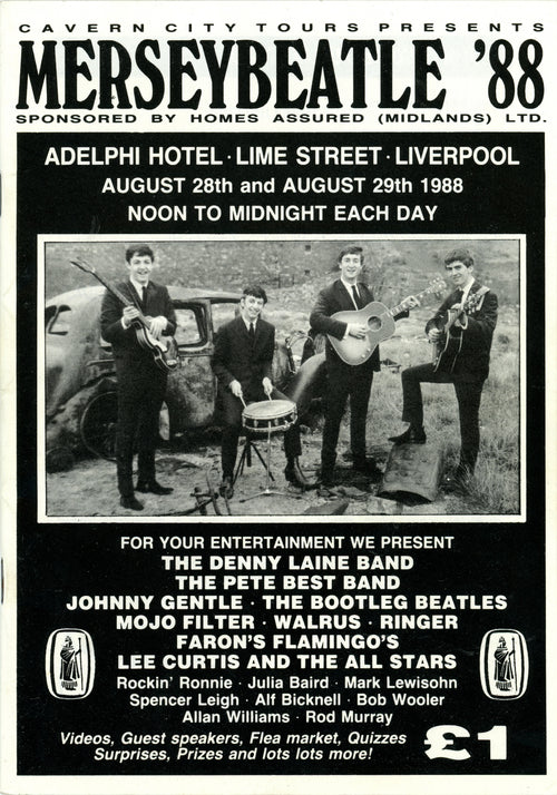 Denny Laine signed Mersey festival programme 1988