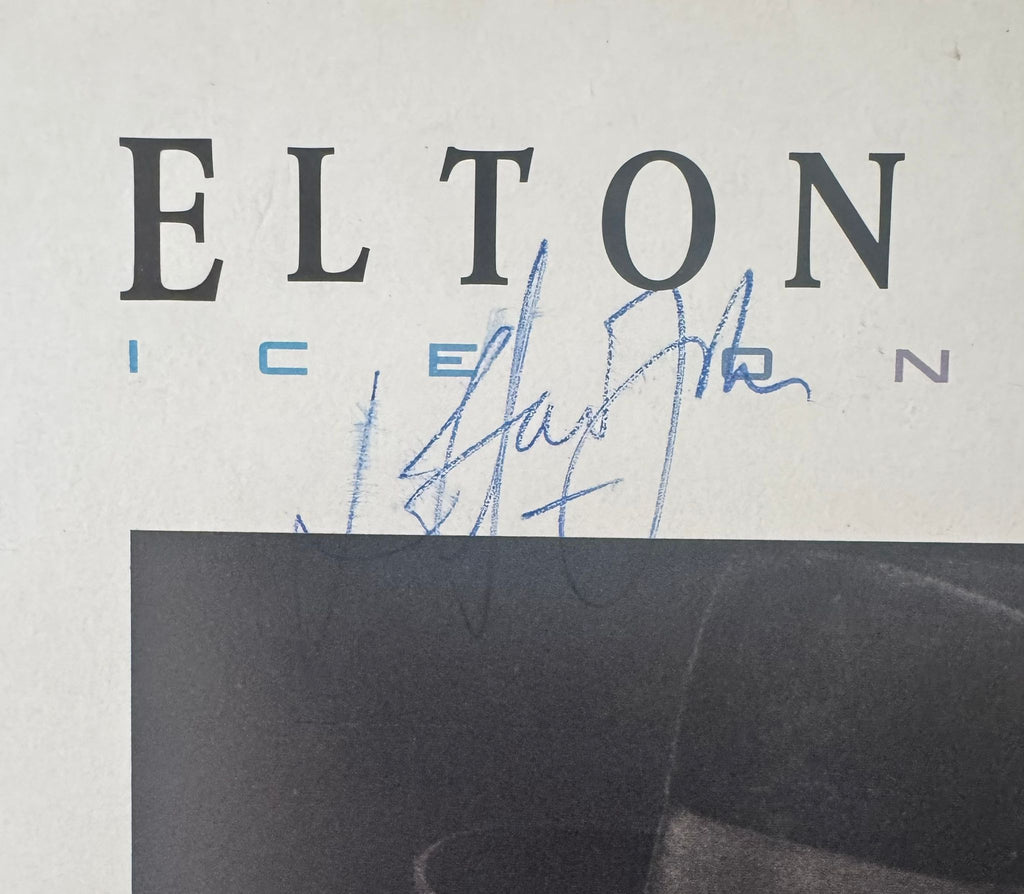 Elton John signed “Ice on Fire” album