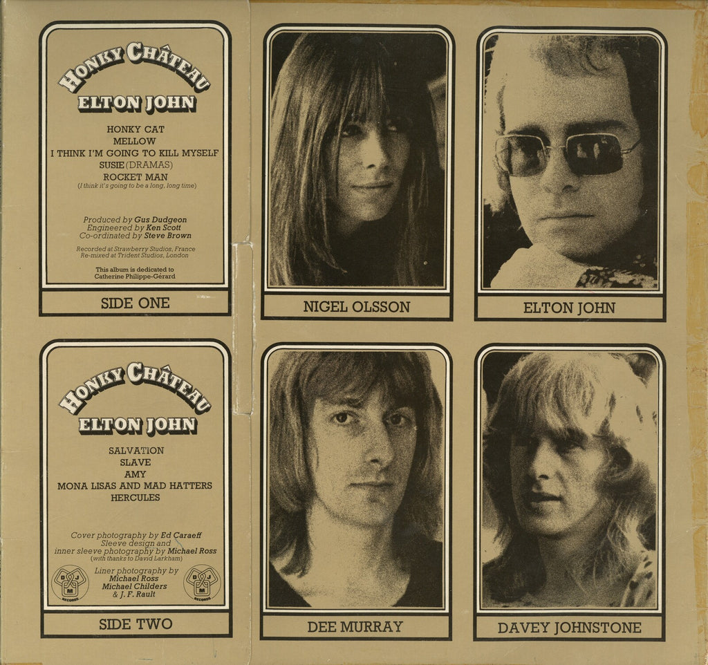 Elton John Signed “Honky Château” Album