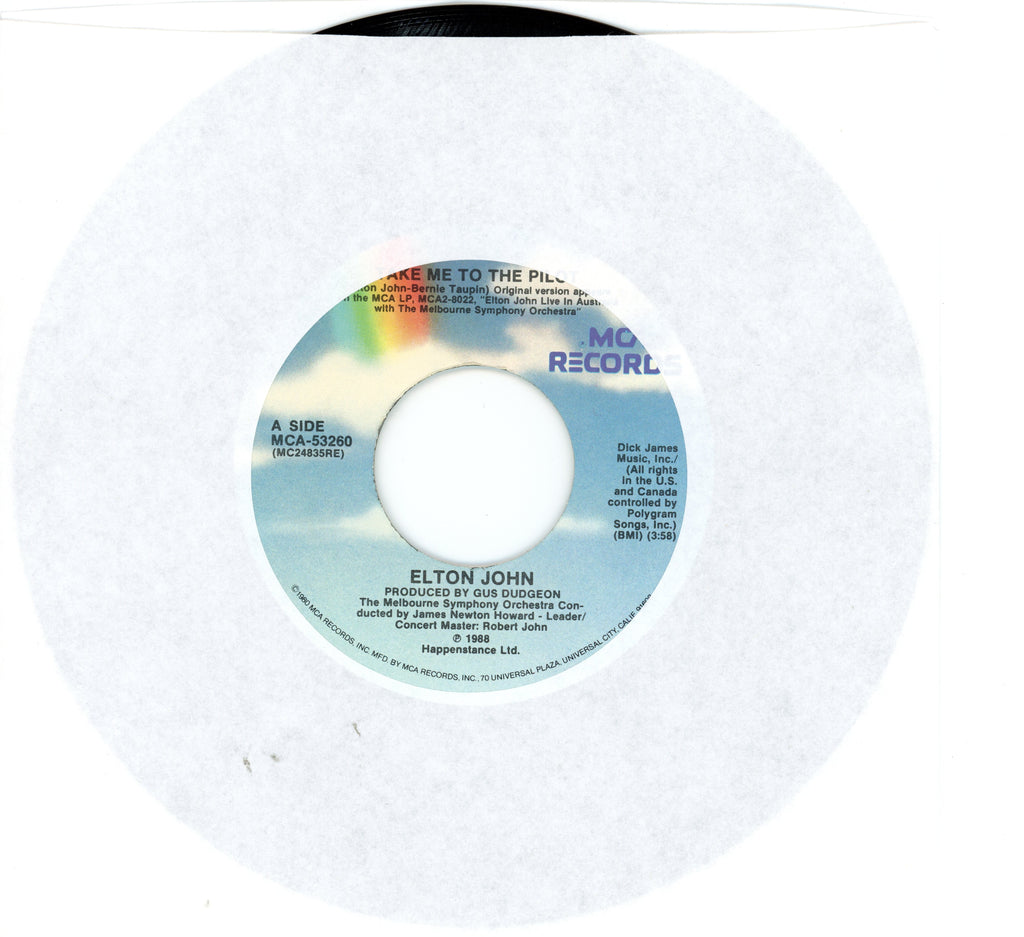 Elton John Signed “Take Me to the Pilot” 7” Vinyl EP