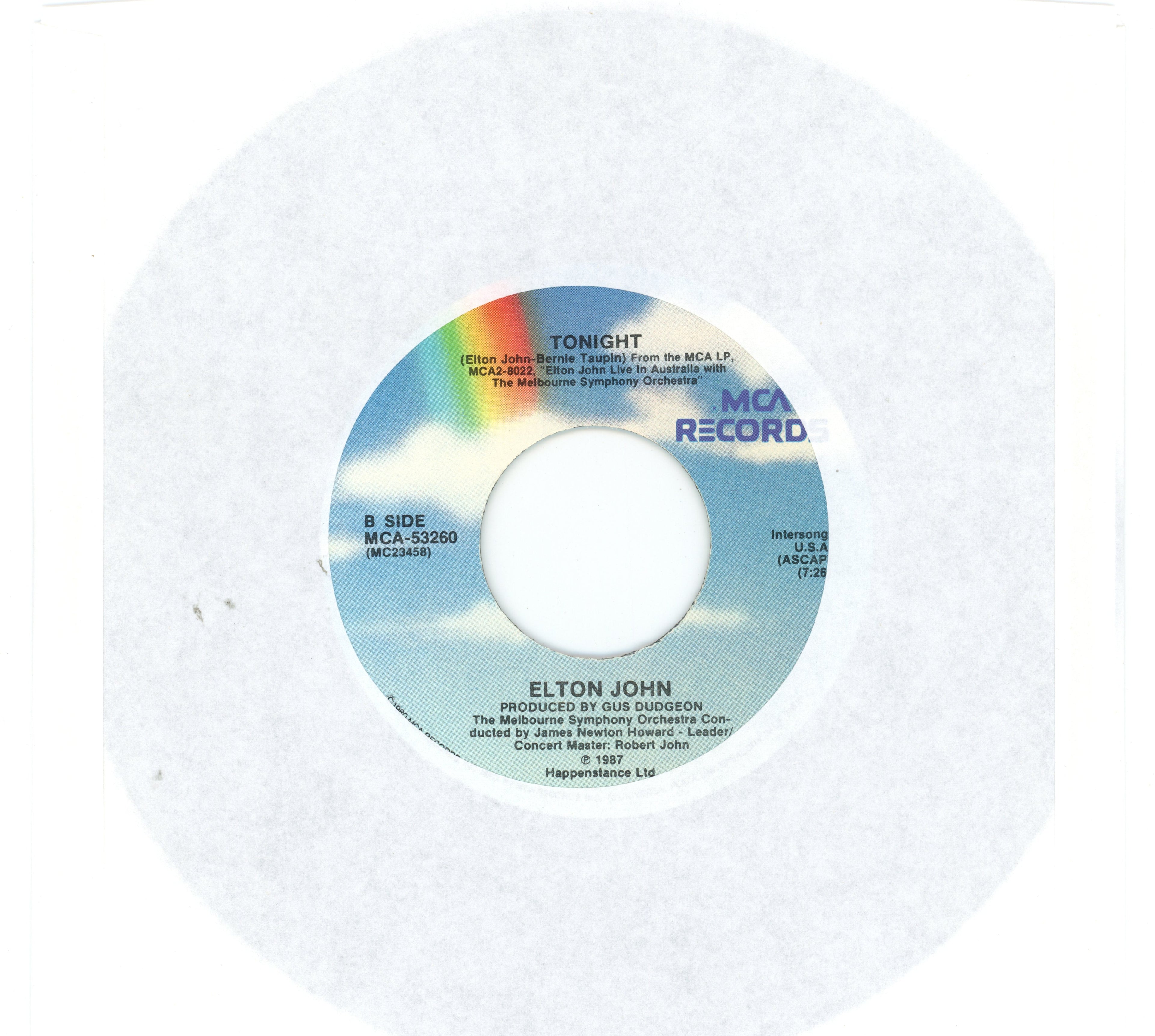Elton John Signed “Take Me to the Pilot” 7” Vinyl EP