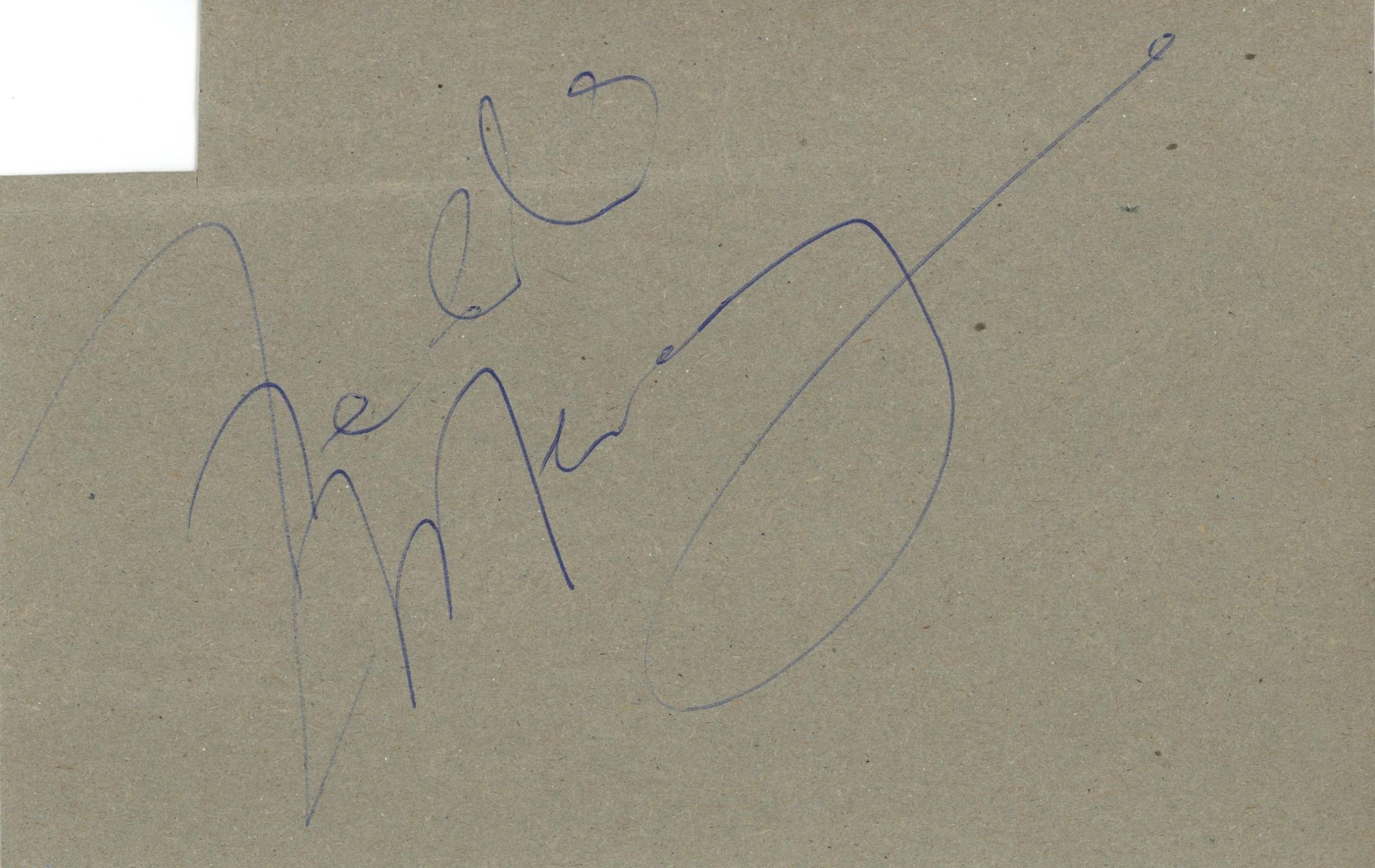 Freddie Mercury autograph 1974