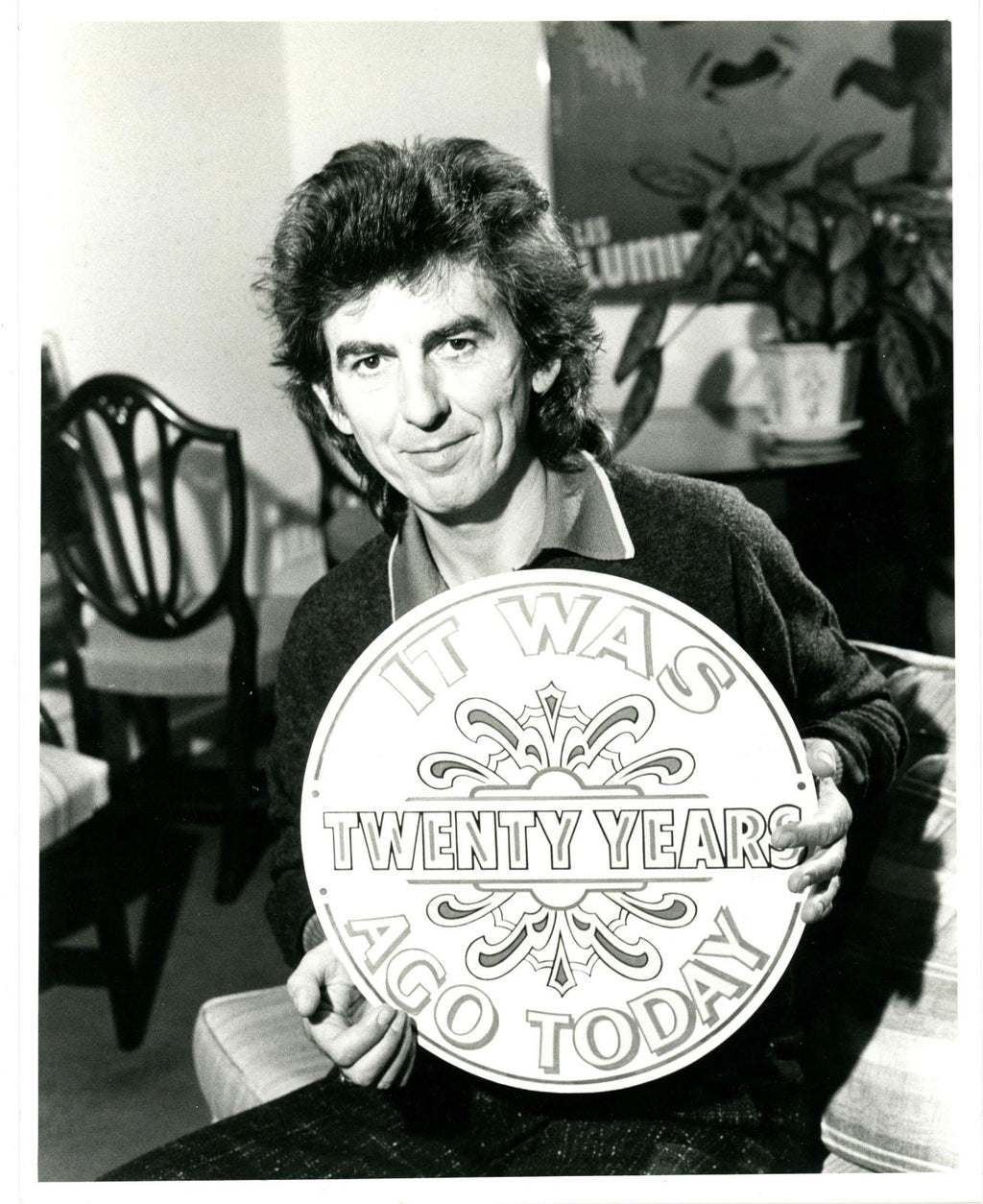 George Harrison Sgt pepper’s Lonely Hearts Club Band 20th anniversary press photograph