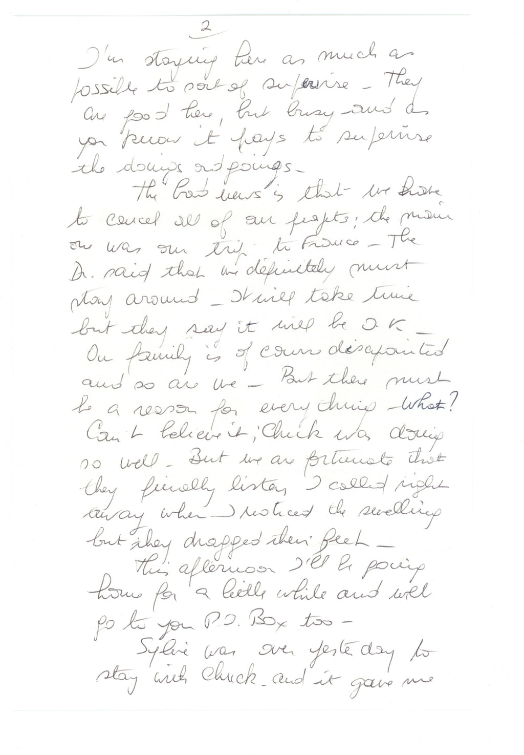 A letter sent to Geoff Emerick 1995