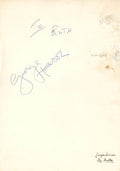 George Harrison signed QE2 Menu 1971