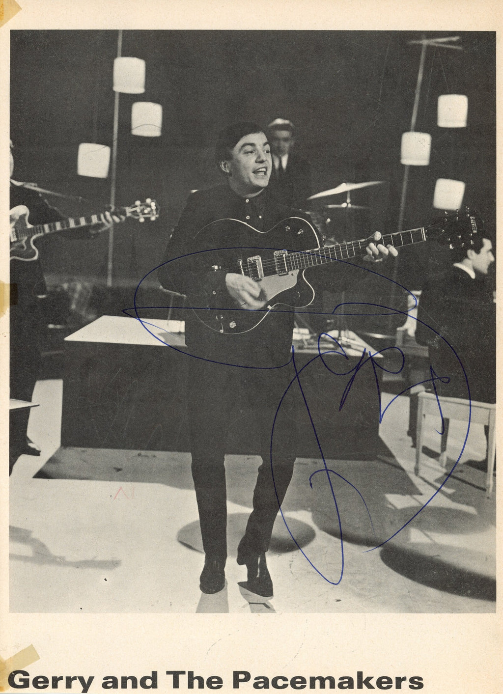 Gerry and the pacemakers multi signed programme page