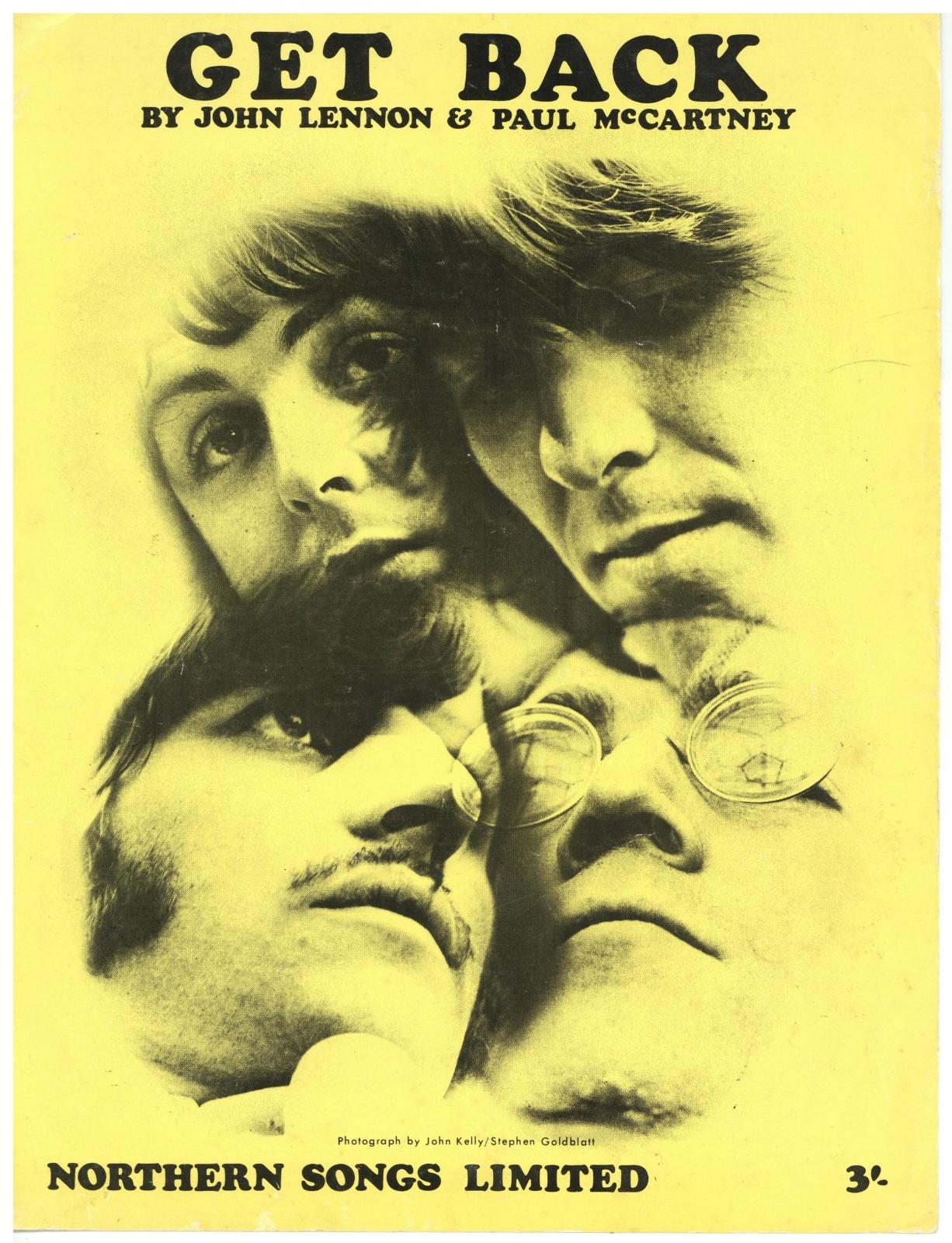 The Beatles “Get Back” sheet music