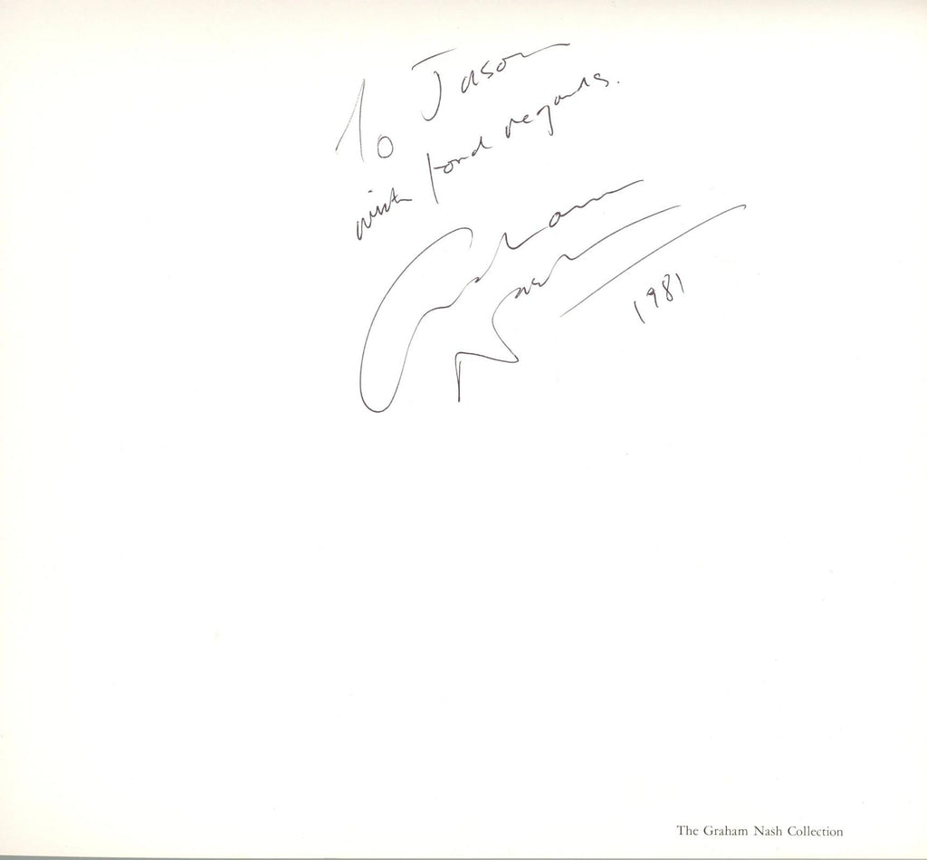 The Graham Nash Collection Book Signed 1981