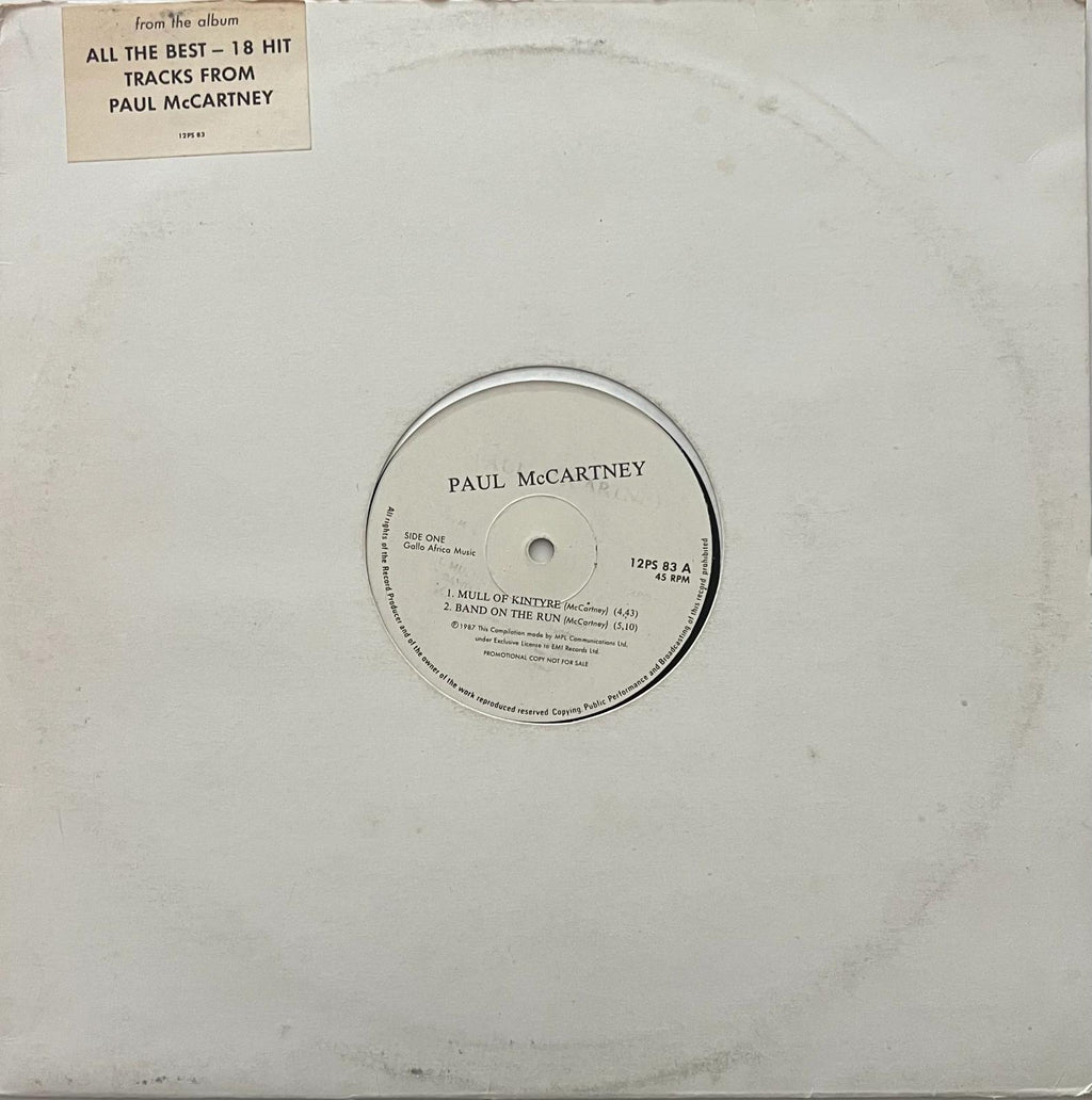 Paul McCartney All the best promotional single south Africa