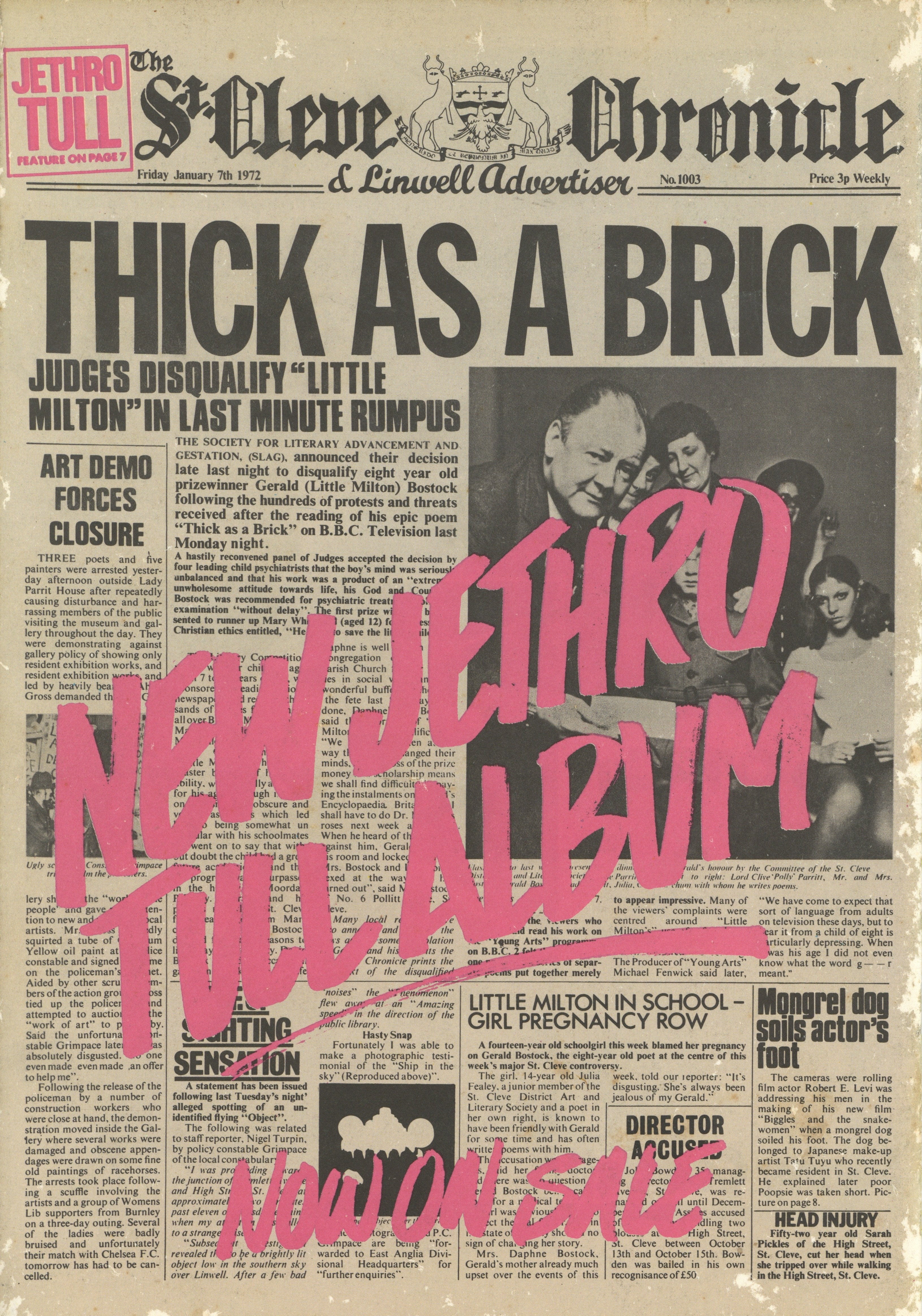 Jethro Tull UK tour concert programme 1972