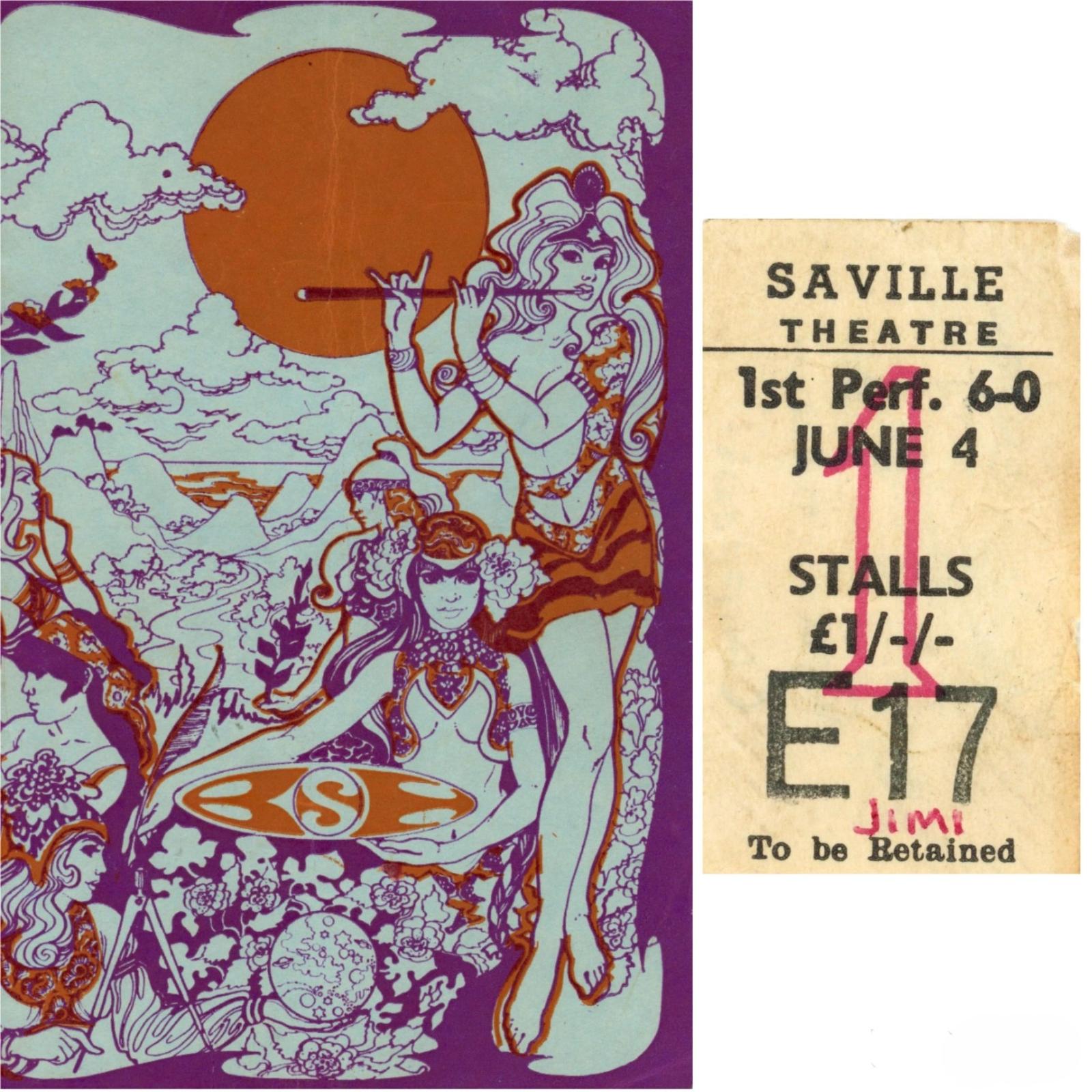 Saville Theatre Programme and ticket 1967