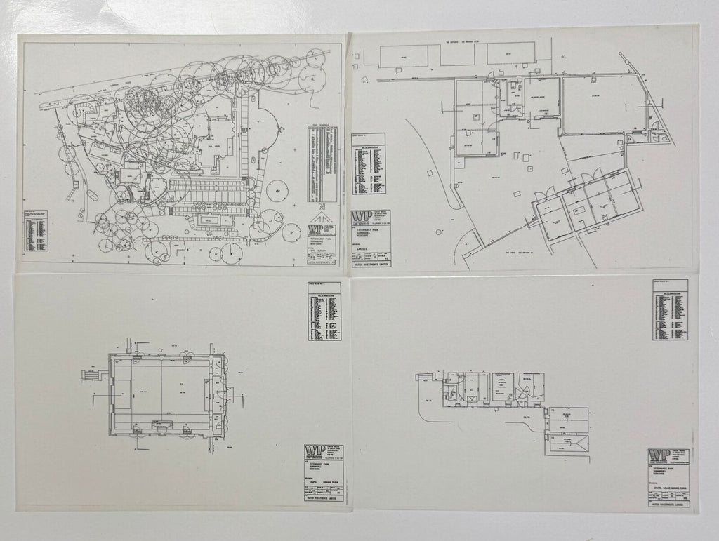 John Lennon Tittenhurst Park Architectural drawings 1980s