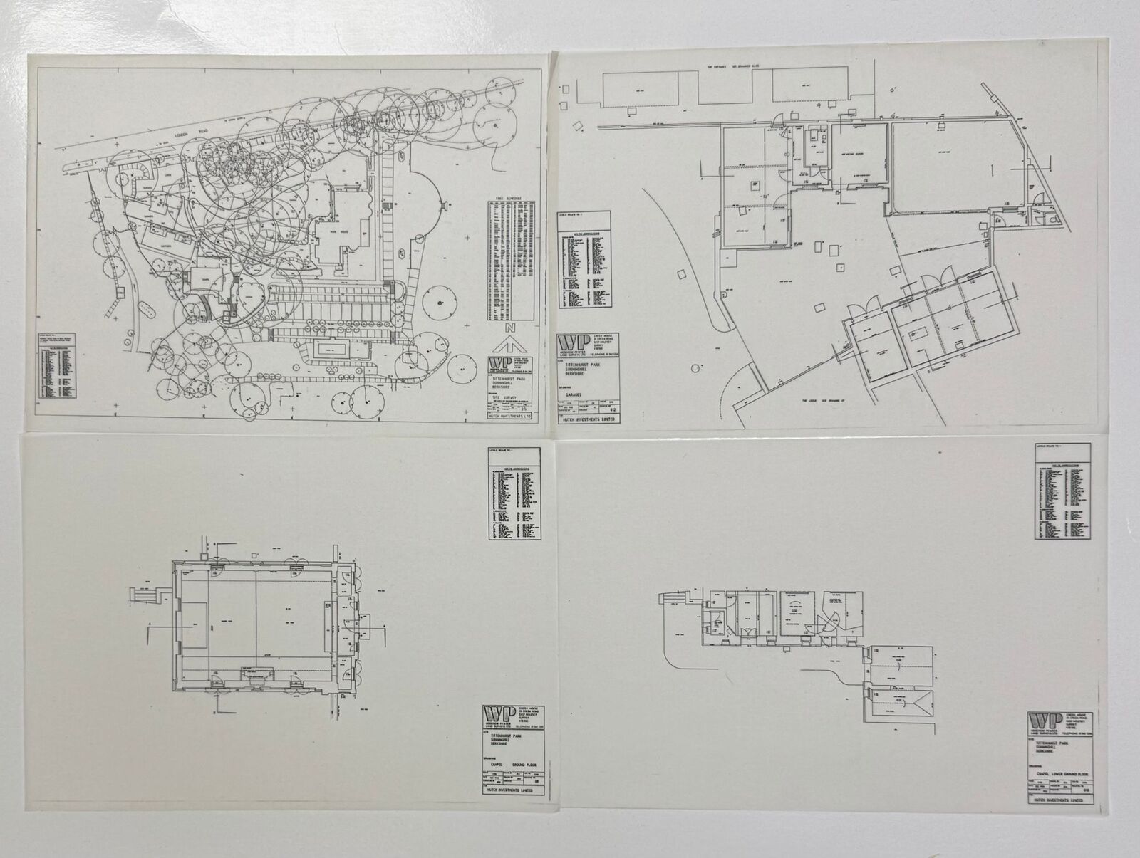 John Lennon Tittenhurst Park Architectural drawings 1980s