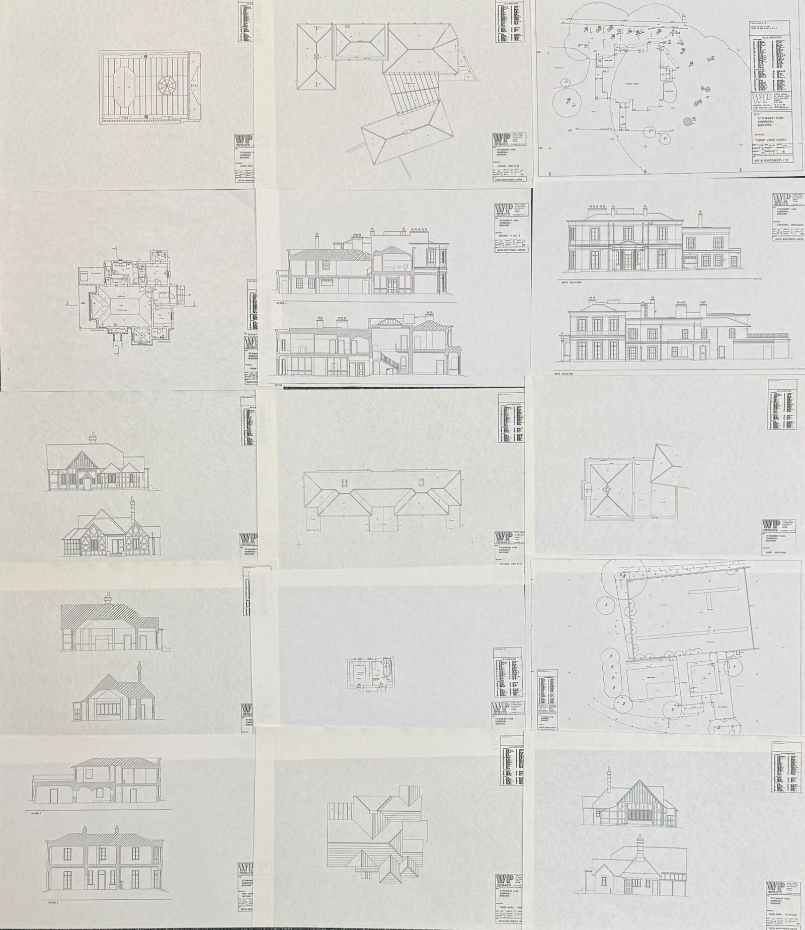 John Lennon Tittenhurst Park Architectural drawings 1980s