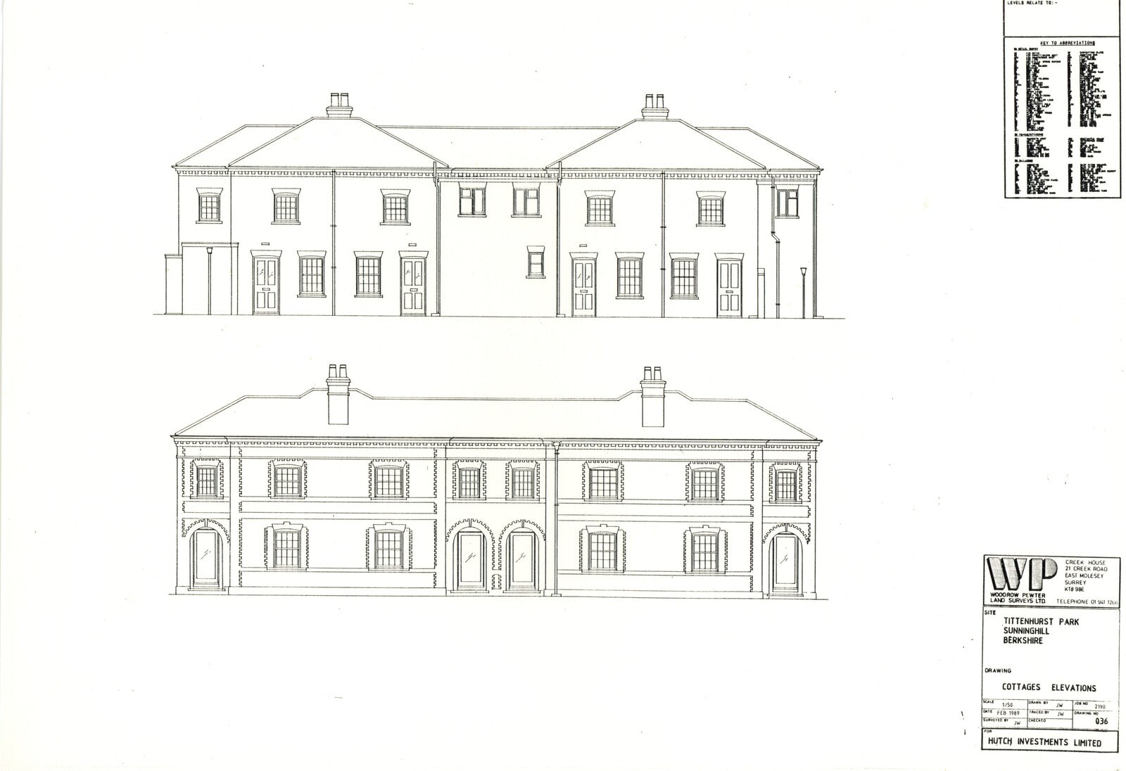John Lennon Tittenhurst Park Architectural drawings 1980s