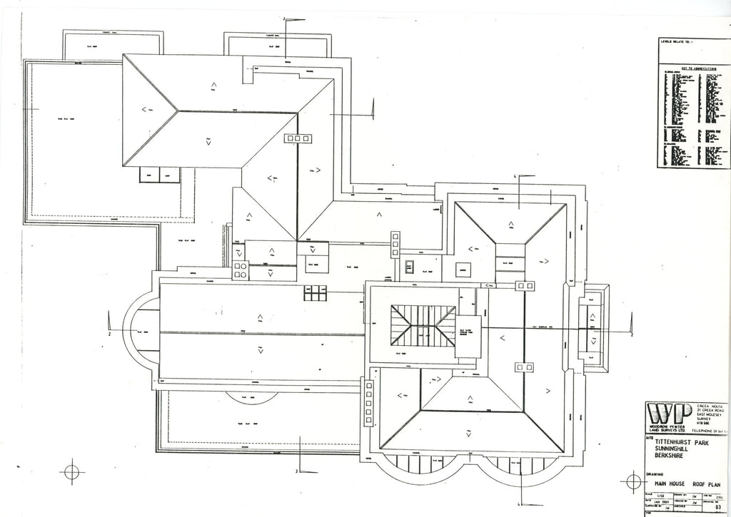 John Lennon Tittenhurst Park Architectural drawings 1980s