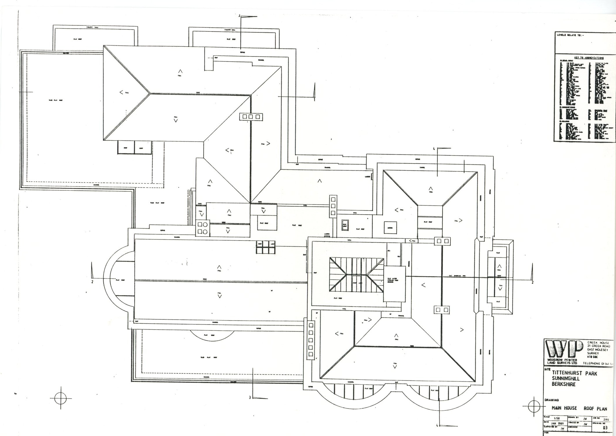 John Lennon Tittenhurst Park Architectural drawings 1980s