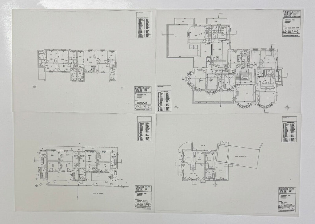 John Lennon Tittenhurst Park Architectural drawings 1980s