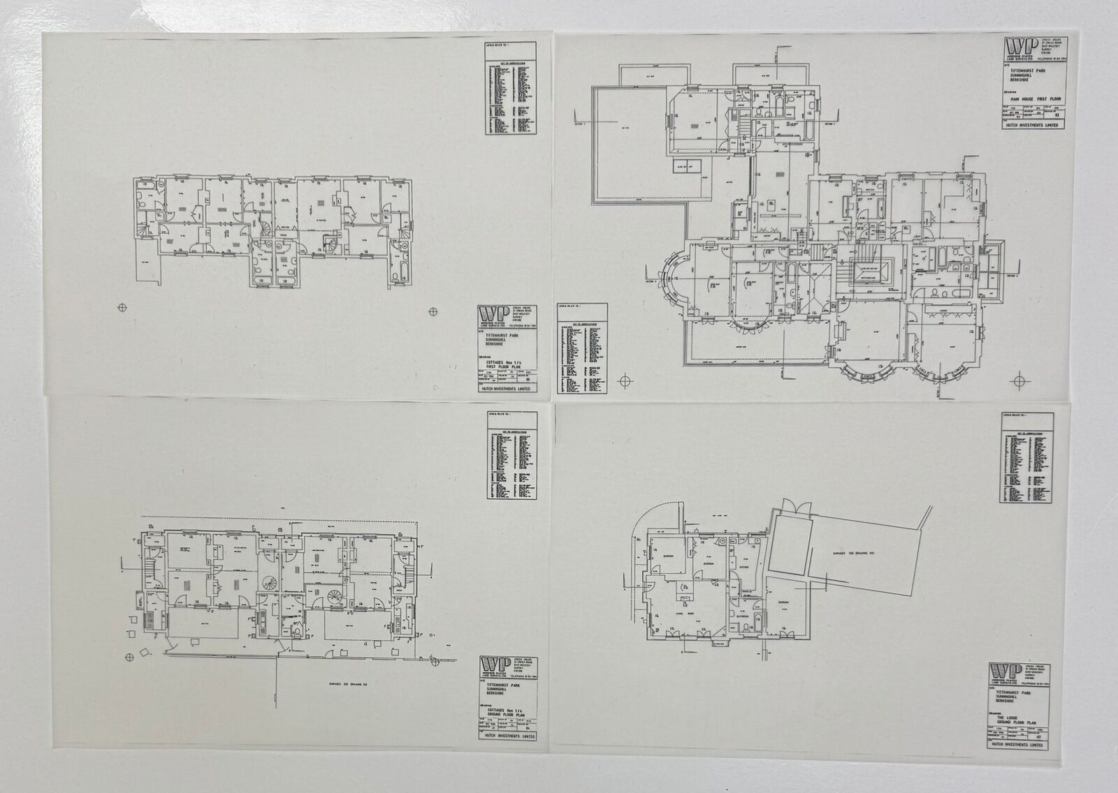 John Lennon Tittenhurst Park Architectural drawings 1980s