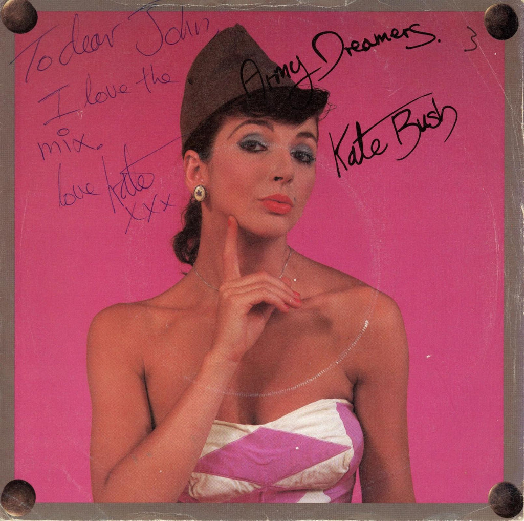 Kate Bush signed 1980 7” single “Army Dreamers”