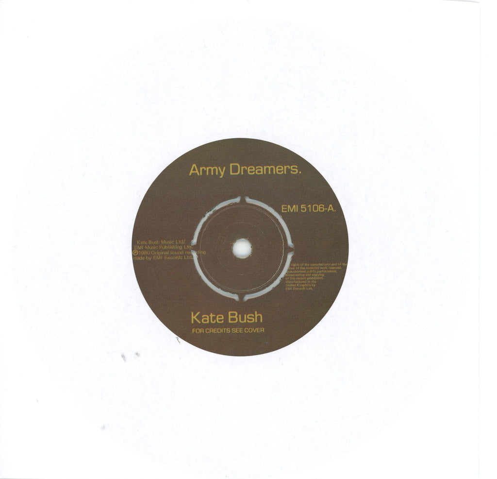 Kate Bush signed 1980 7” single “Army Dreamers”