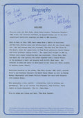 Kate Bush Signed “The Kick Inside” 1978 EMI Records press release