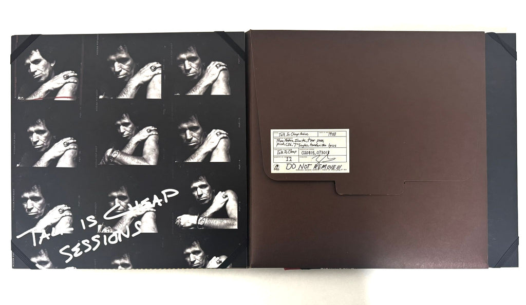 Keith Richards "Talk Is Cheap" Super Deluxe Edition wooden box set.