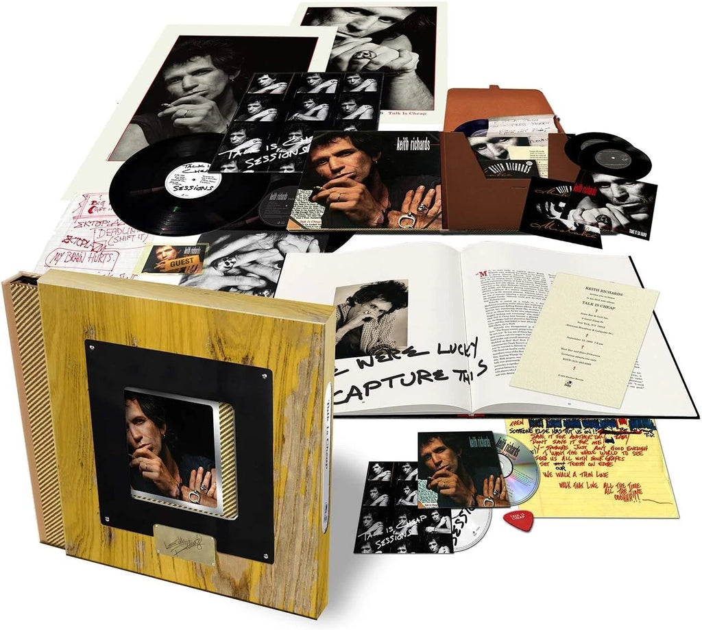 Keith Richards "Talk Is Cheap" Super Deluxe Edition wooden box set.