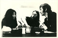 An original press photograph of John Lennon and David Wiggs during the Beatles tapes recordings 1969