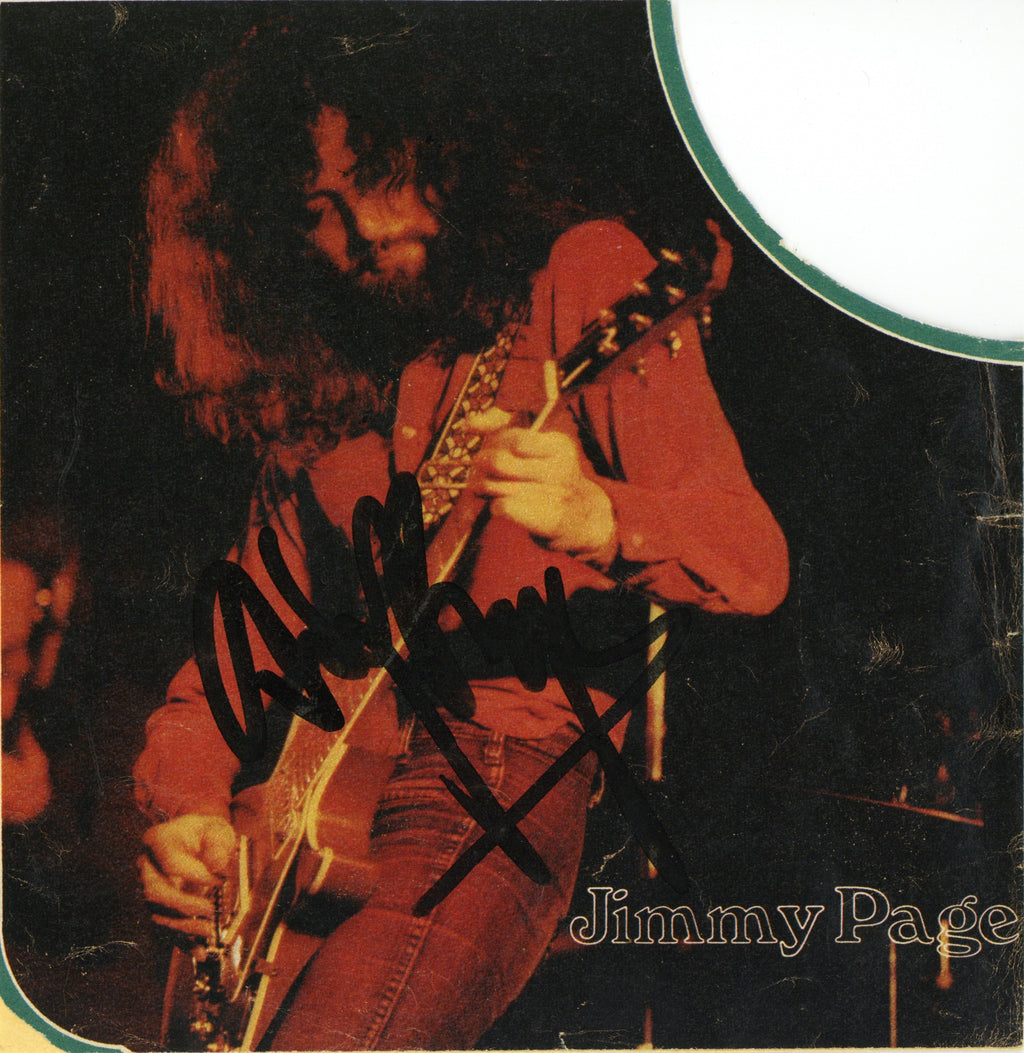 Led Zeppelin Autograph 1973