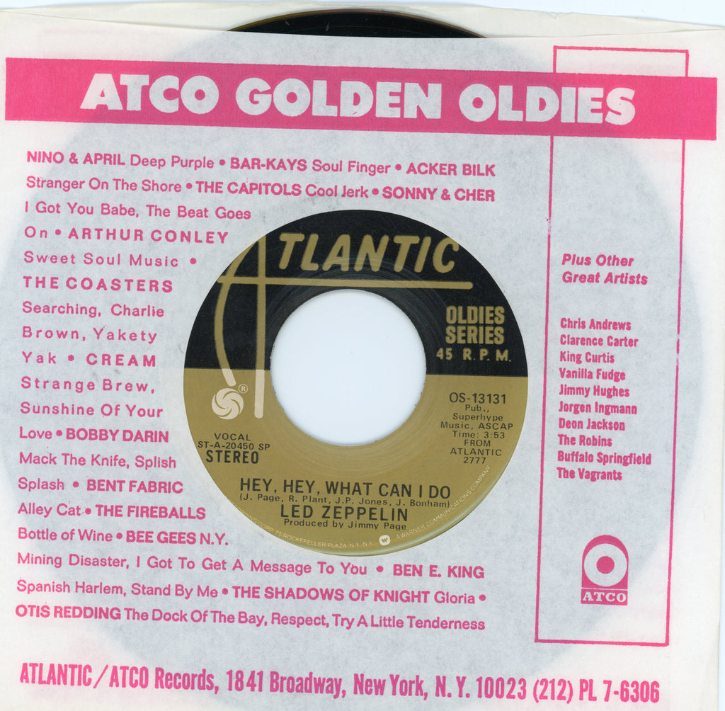 Led Zeppelin 7” single “Immigrant Song”