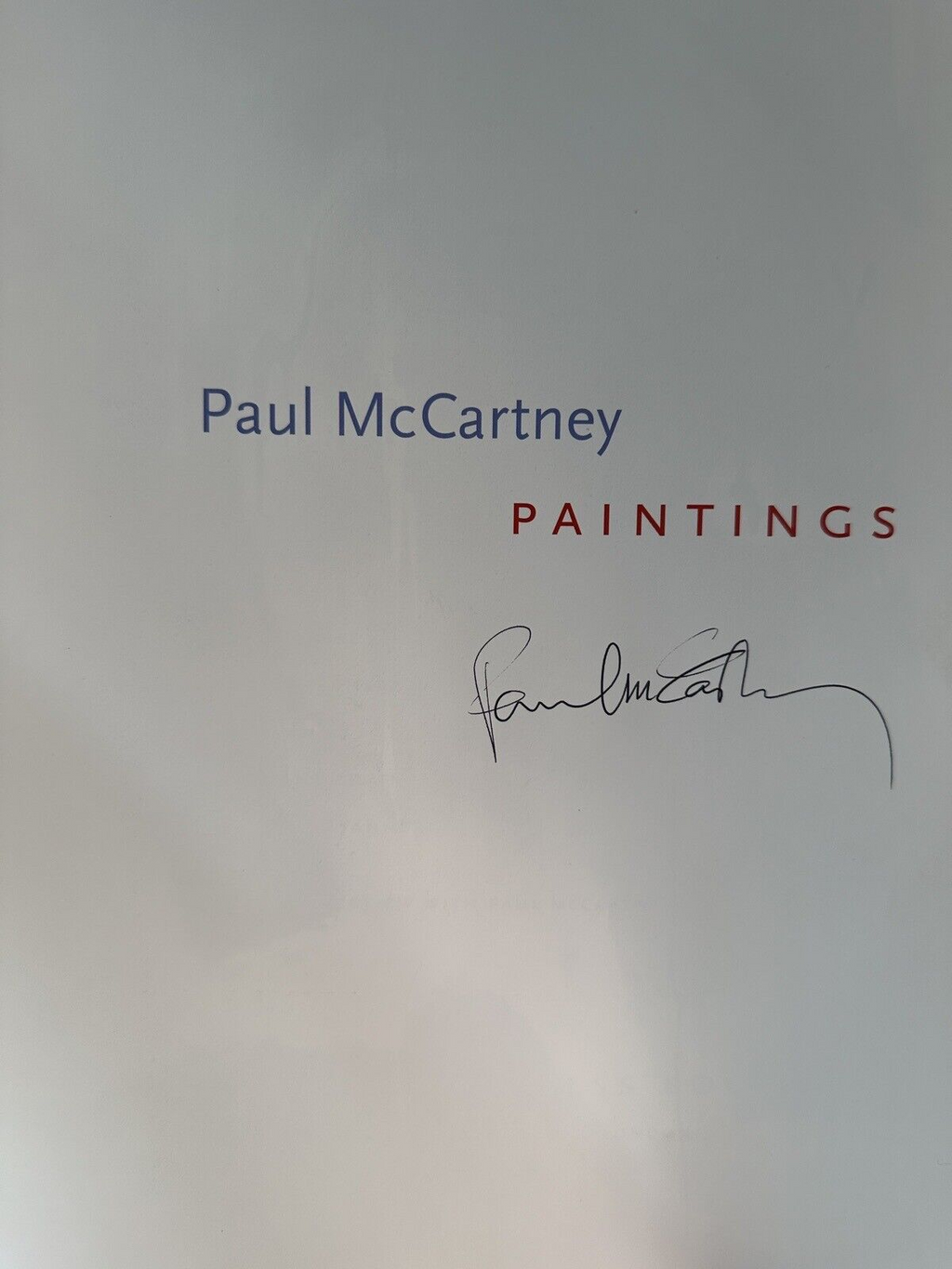 Paul McCartney signed Paintings Book C 2000