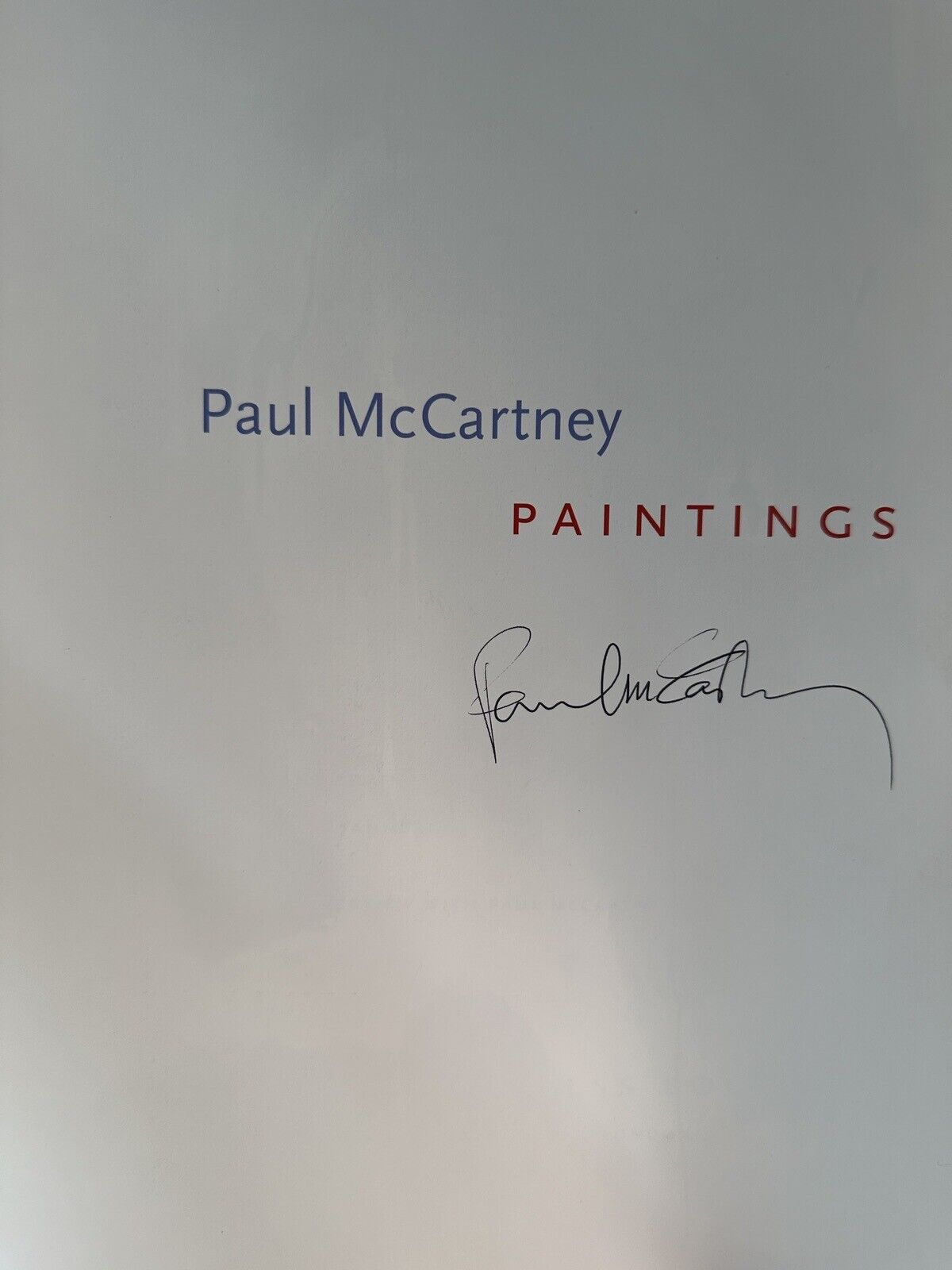 Paul McCartney signed Paintings Book C 2000