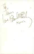 Paul McCartney Signed Star Pics promo card 1963