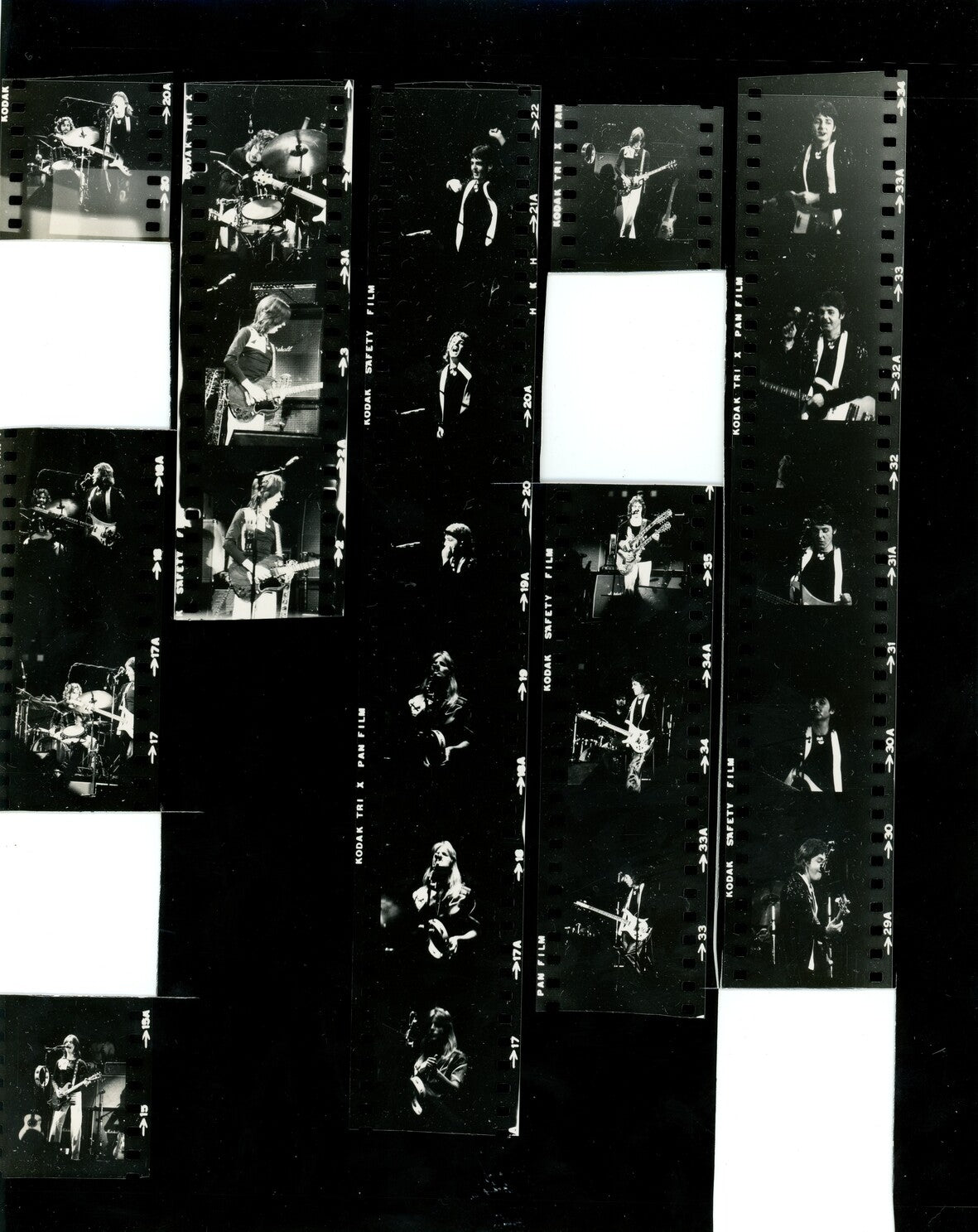 Paul McCartney 1976 contact sheets