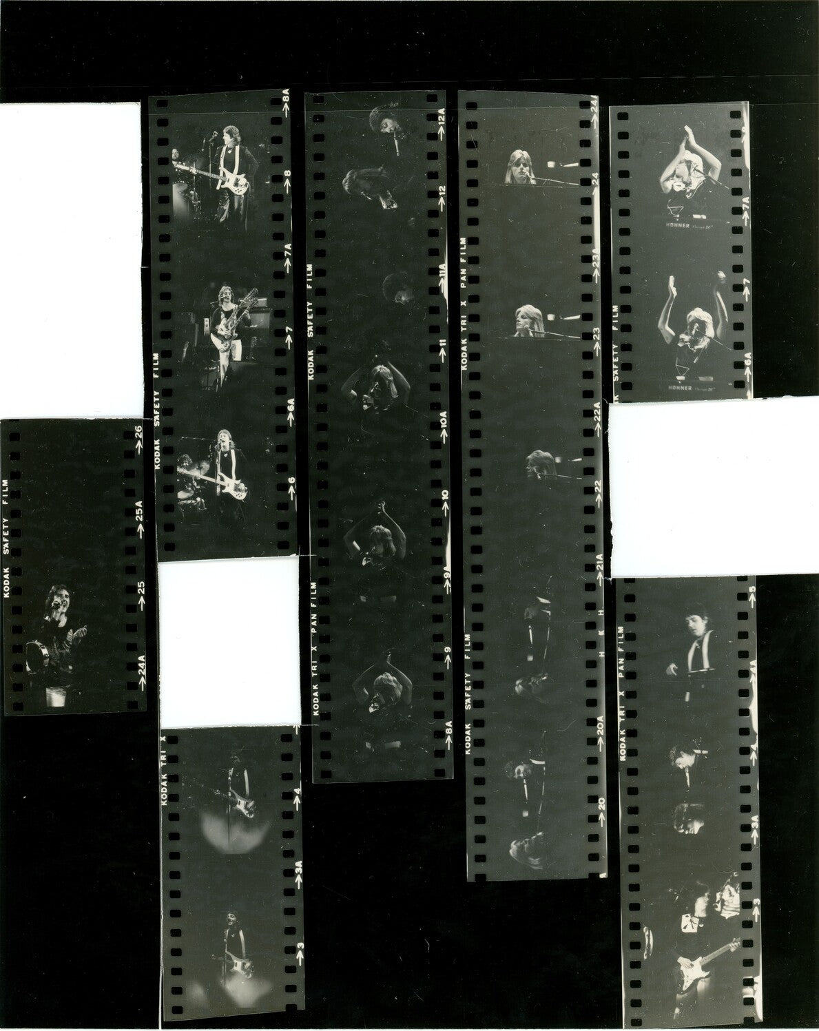 Paul McCartney 1976 contact sheets