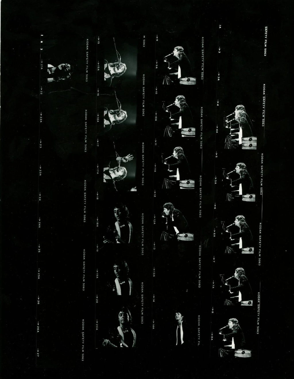 Paul McCartney 1976 contact sheets